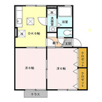 (内観/間取り1)霧島市　賃貸アパート　国分向花　2DK　