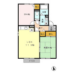 (内観/間取り1)霧島市　賃貸アパート　隼人町住吉　2LD