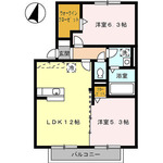 (内観/間取り1)霧島市　賃貸アパート　霧島市溝辺町麓　2