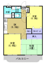 (内観/間取り1)霧島市　賃貸マンション　賃貸アパート　3